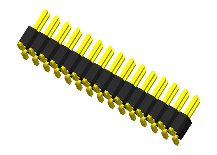 2列Pinヘッダーのコネクターの単一のプラスチックSMTタイプPCBのピン コネクタ1.0mm