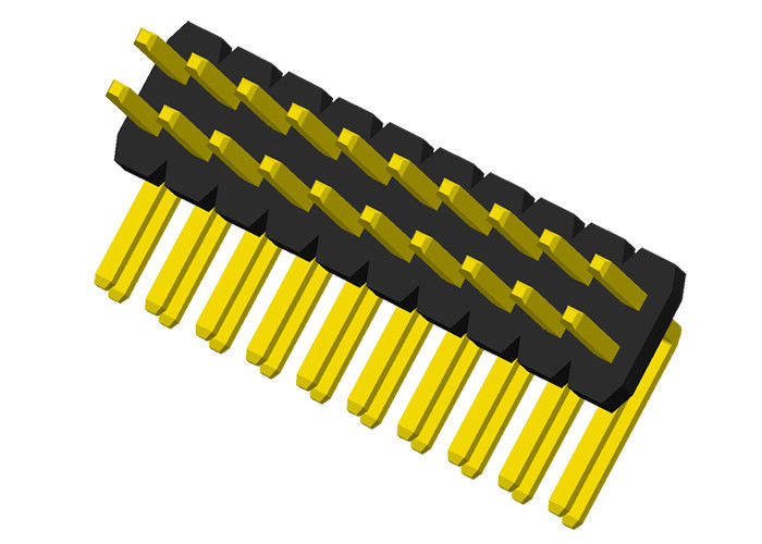 二重列直角のタイプ1.27 MmのPinヘッダーのコネクターの2x10