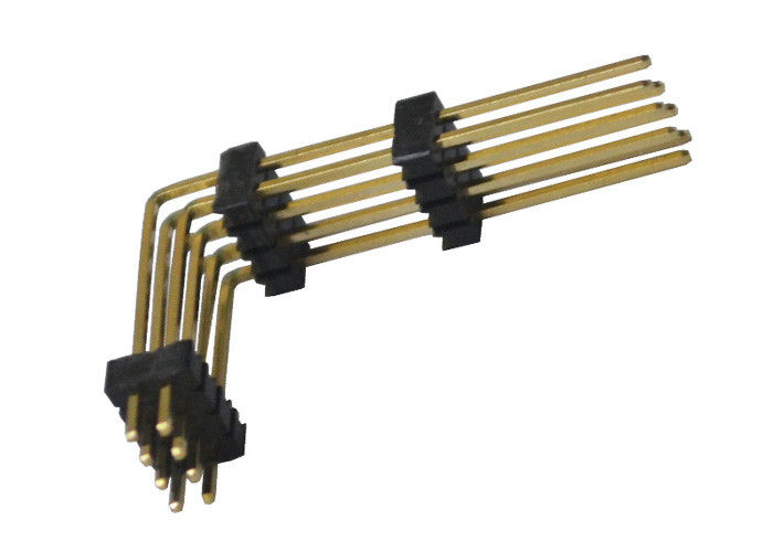 黒8 Pinヘッダーのコネクター1.27mm 2列の直角の3プラスチック
