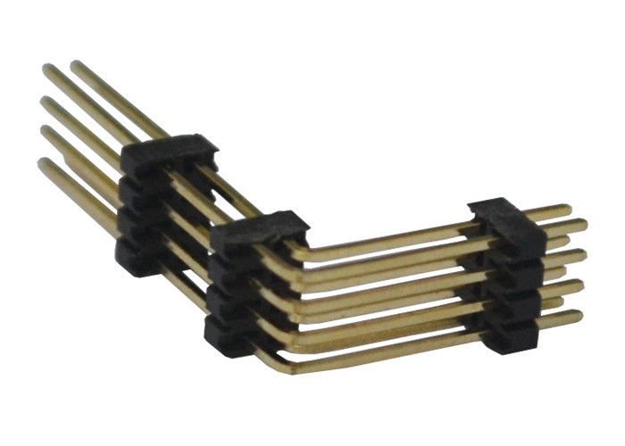 黒8 Pinヘッダーのコネクター1.27mm 2列の直角の3プラスチック