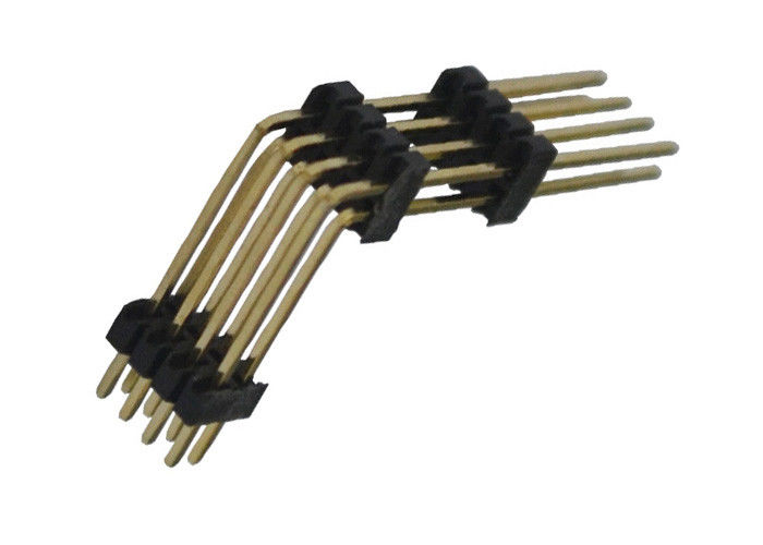 黒8 Pinヘッダーのコネクター1.27mm 2列の直角の3プラスチック