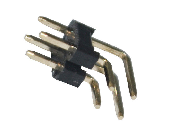 直角の二重列Pinヘッダーのコネクター2.54mm x 2.5mmの絶縁抵抗