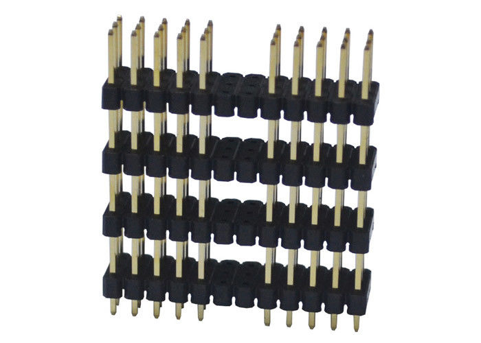 3列Pinヘッダーのコネクター2.54mmピッチ180度のタイプ4プラスチック