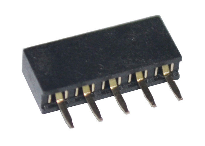 黒くまっすぐなタイプ女性ヘッダーのコネクターの単一の列2mmピッチ5 Pin
