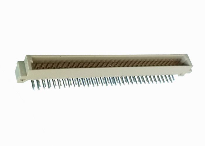 男性DIN 41612 PCBのピン コネクタ2X32 Pinの直角のタイプ64Wの男性