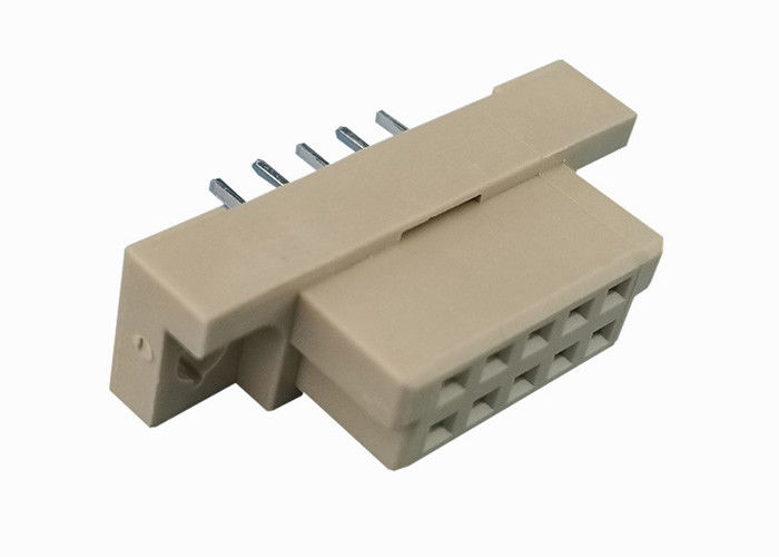 180程度DIN 41612のコネクター2の列ヘッダー2x5 Pinの真鍮の接触材料