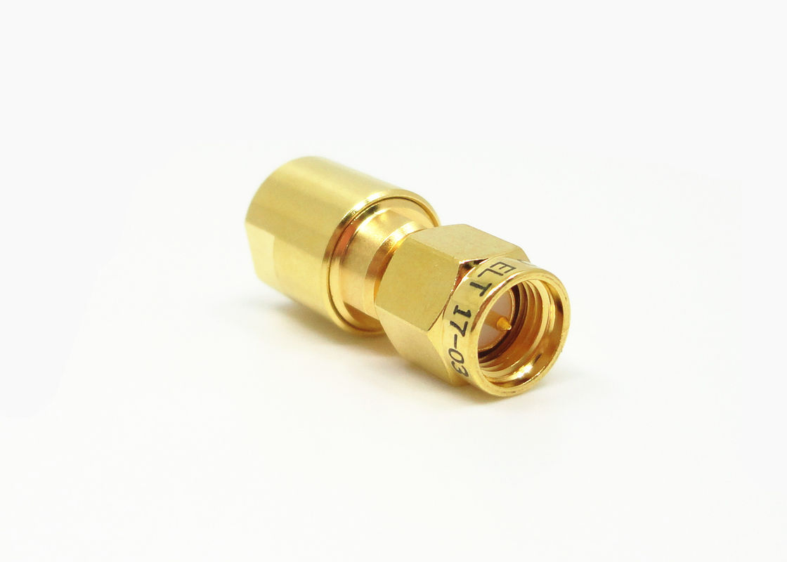 小型サイズのLMR200 MF147B CXN3449ケーブルのための真鍮の男性SMAのコネクター