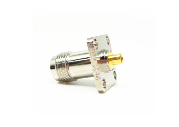 4マイクロウェーブのための穴のフランジの台紙TNC RFのコネクター女性50Ohm 11GHz