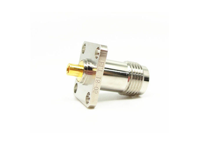 4マイクロウェーブのための穴のフランジの台紙TNC RFのコネクター女性50Ohm 11GHz