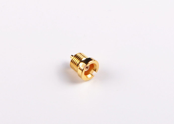 男性のまっすぐのひだの小型MCX隔壁コネクターの金によってめっきされるめっき