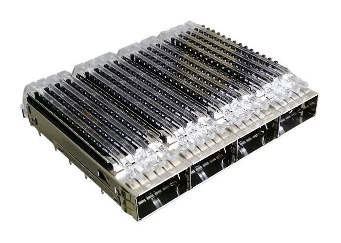 銅合金連動Qsfp28 SFPのおりのコネクター4の港ISO 9001 ISO 14001は承認します